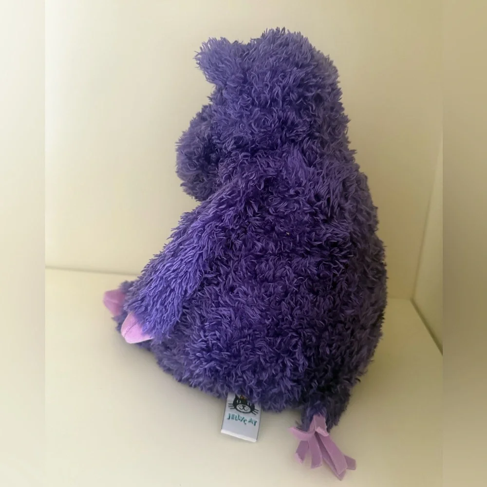 RARE Retired Jellycat Purple Hippo Floppy Plush Doll - Picture 3 of 9
